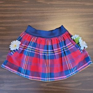 Hollister Plaid Flannel Mini Skirt